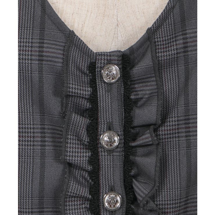 レースアップベスト[品番：IGAW0002339]｜axes femme（アクシーズ