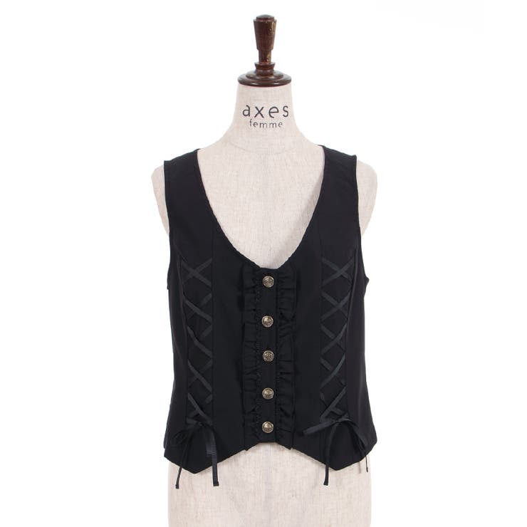 glory スタッズレースアップ ベスト レースアップベスト[品番：IGAW0002339]｜axes femme（アクシーズ