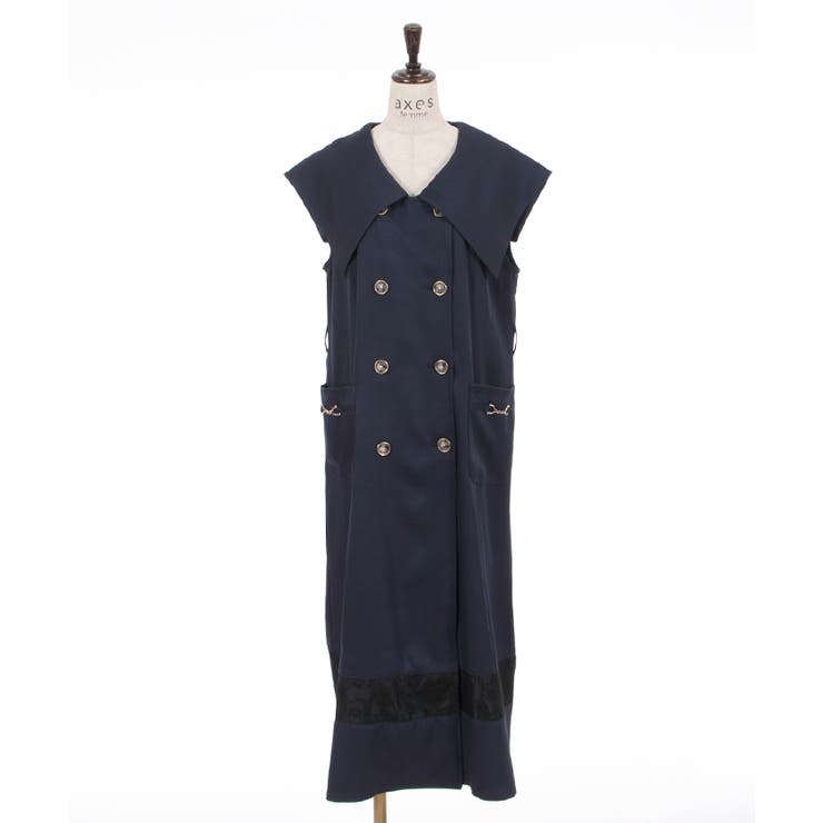 セーラー襟ワンピース風ジレ[品番：IGAW0003317]｜axes femme