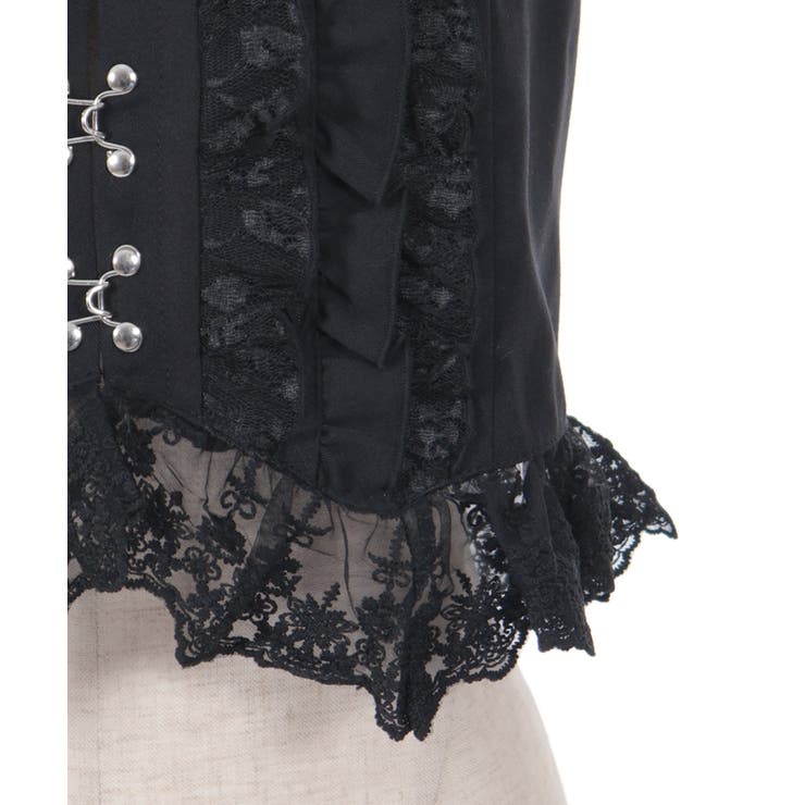 コルセット風フリルビスチェ[品番：IGAW0005768]｜axes femme
