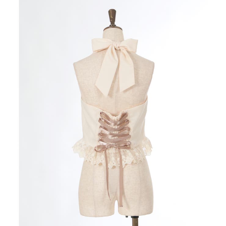 コルセット風フリルビスチェ | outlet | axes femme online shop