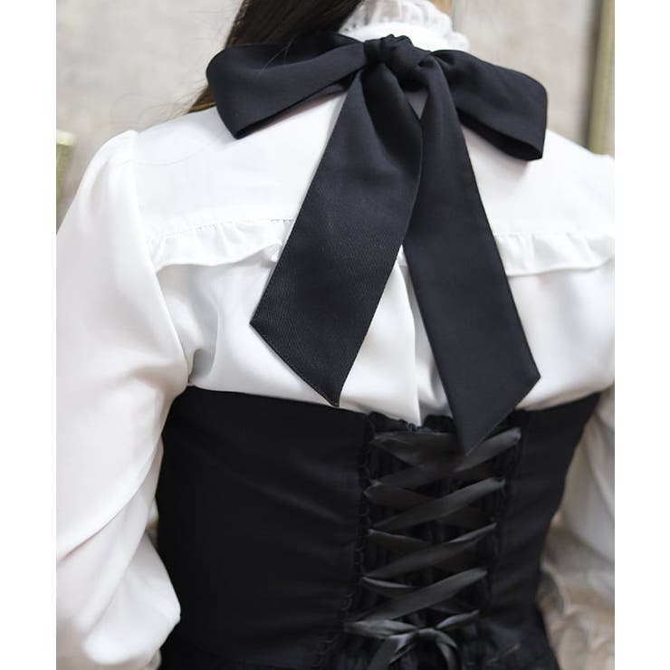 コルセット風フリルビスチェ[品番：IGAW0005768]｜axes femme