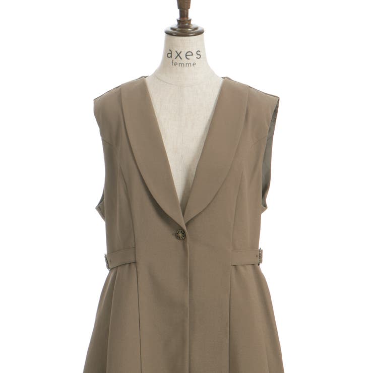 フィッシュテールロングジレ | axes femme | 詳細画像17 