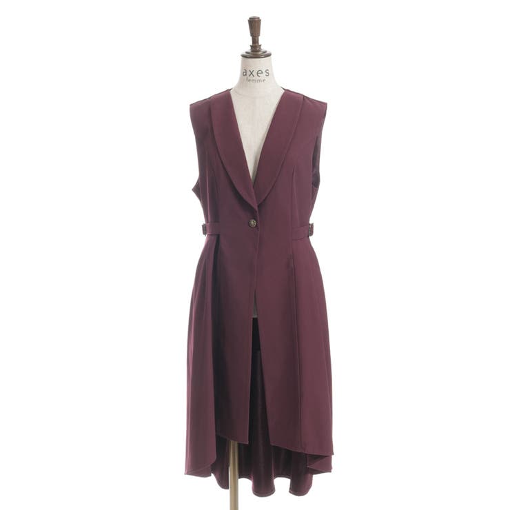 フィッシュテールロングジレ | axes femme | 詳細画像26 