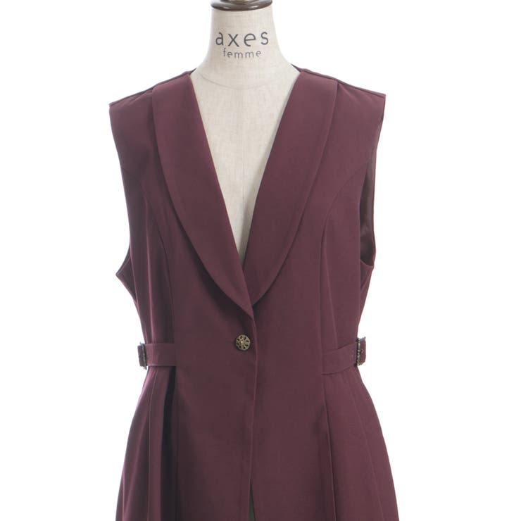 フィッシュテールロングジレ | axes femme | 詳細画像29 