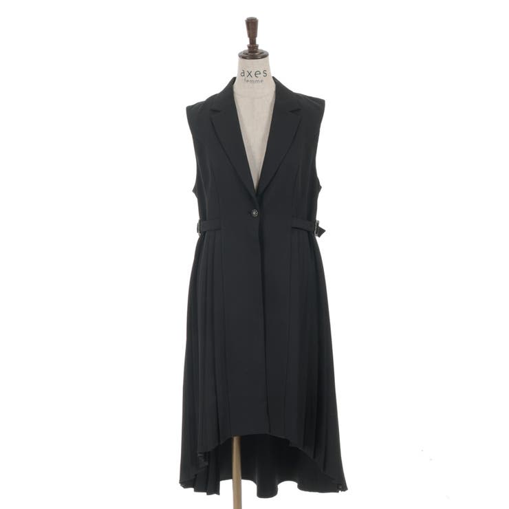 プリーツフィッシュテールジレ | axes femme | 詳細画像11 