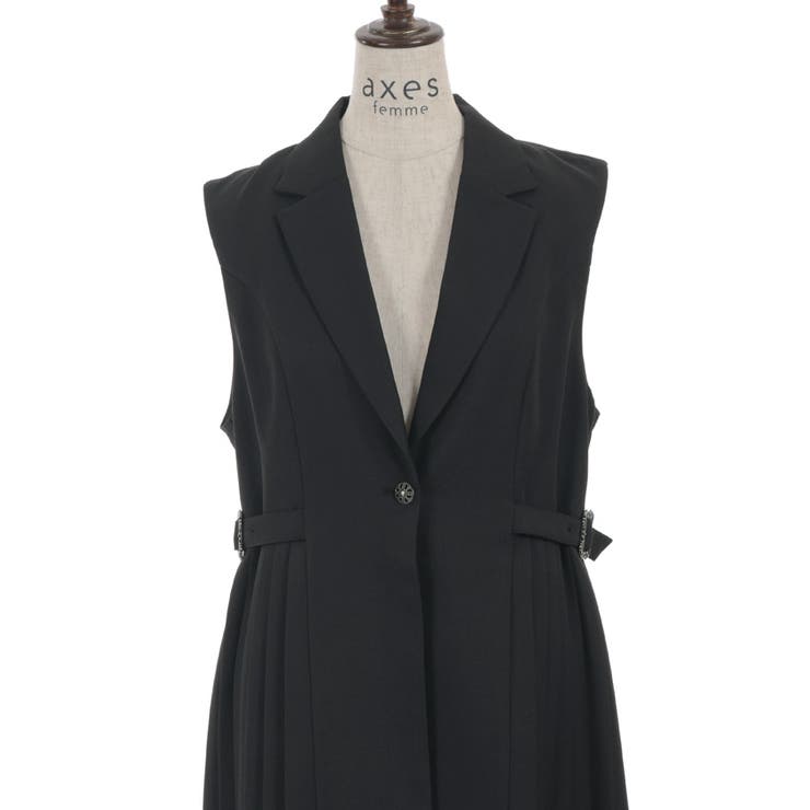 プリーツフィッシュテールジレ | axes femme | 詳細画像14 