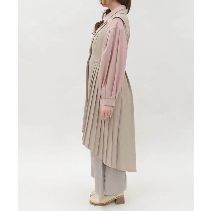 プリーツフィッシュテールジレ | axes femme | 詳細画像2 