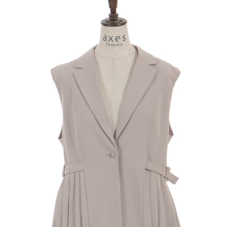 プリーツフィッシュテールジレ | axes femme | 詳細画像22 