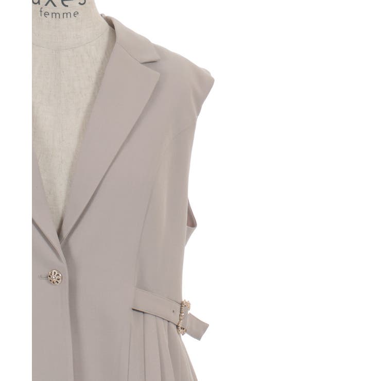 プリーツフィッシュテールジレ | axes femme | 詳細画像28 