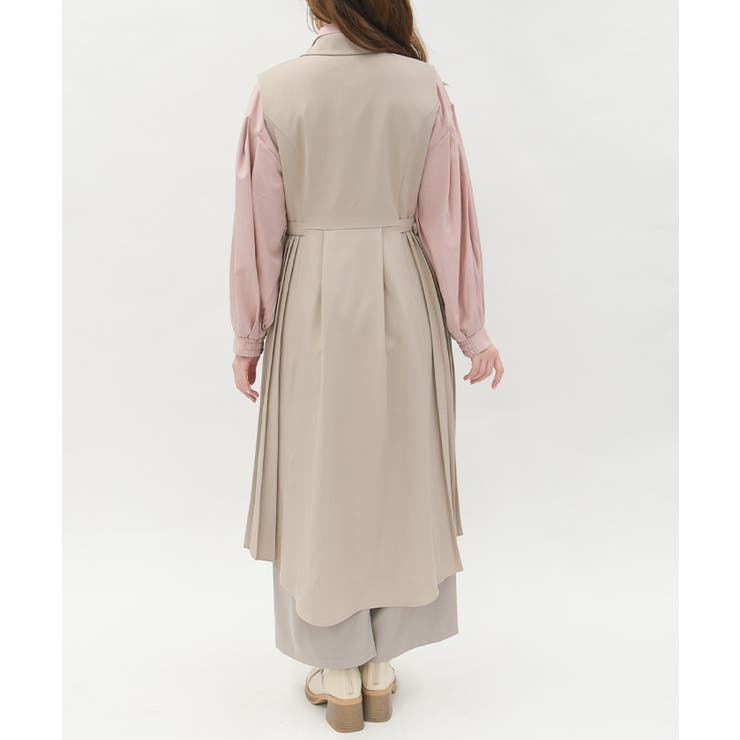 プリーツフィッシュテールジレ | axes femme | 詳細画像3 