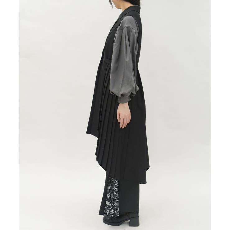 プリーツフィッシュテールジレ | axes femme | 詳細画像6 