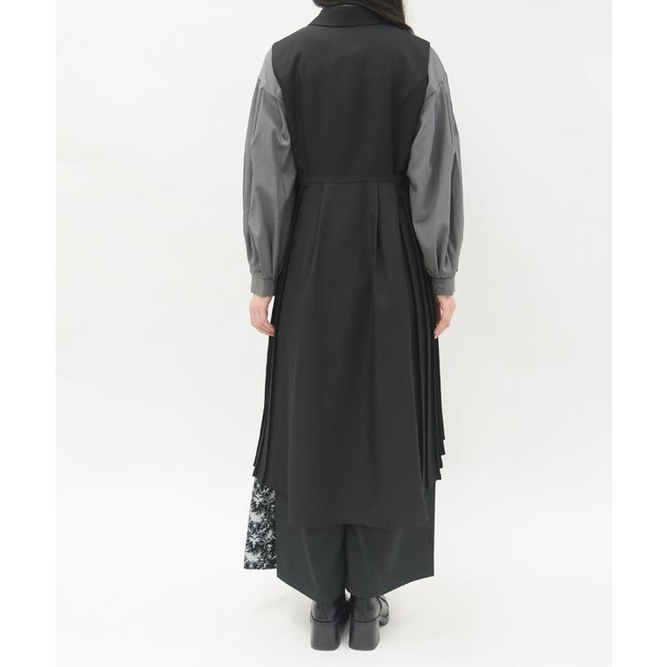 プリーツフィッシュテールジレ | axes femme | 詳細画像7 