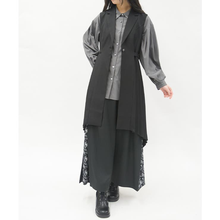 プリーツフィッシュテールジレ | axes femme | 詳細画像8 