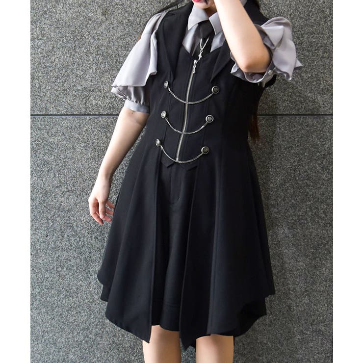 燕尾デザインロングベスト[品番：IGAW0006223]｜axes femme