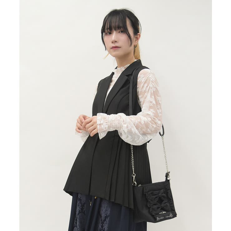 サイドプリーツベスト | axes femme | 詳細画像10 