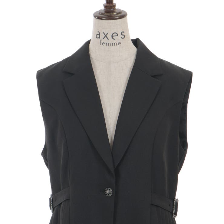 サイドプリーツベスト | axes femme | 詳細画像14 