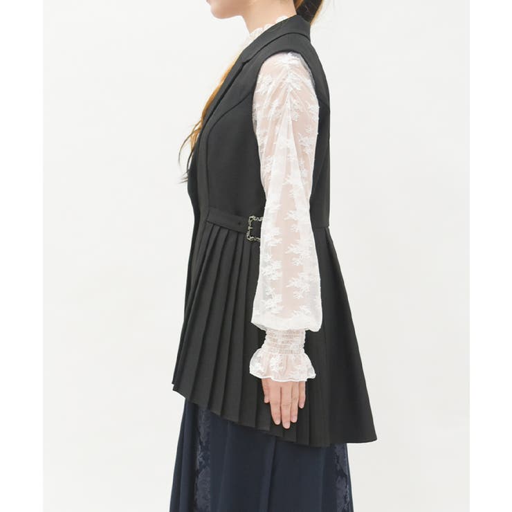 サイドプリーツベスト | axes femme | 詳細画像2 