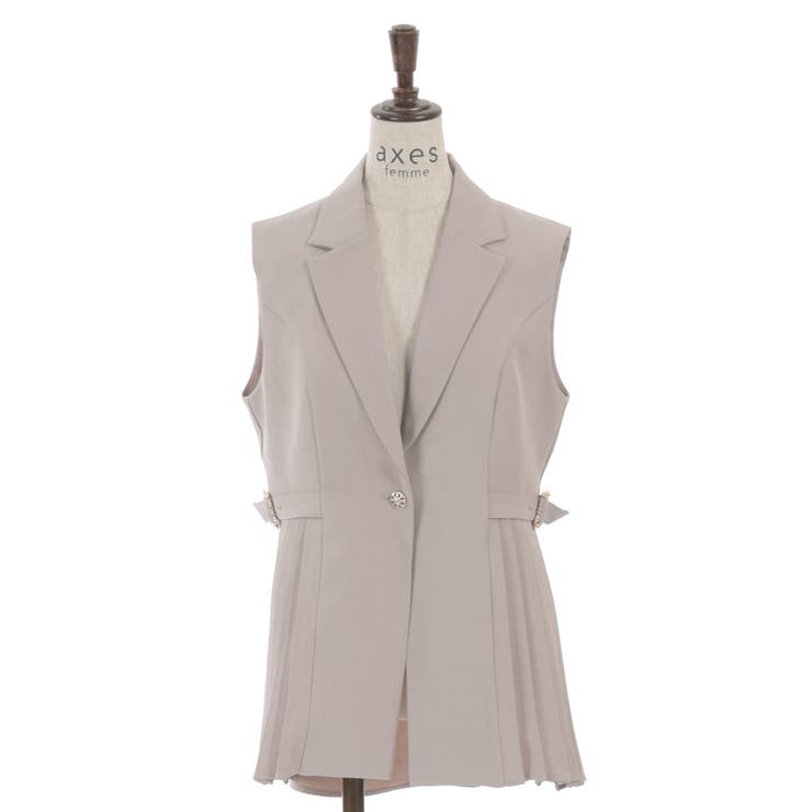 サイドプリーツベスト | axes femme | 詳細画像20 