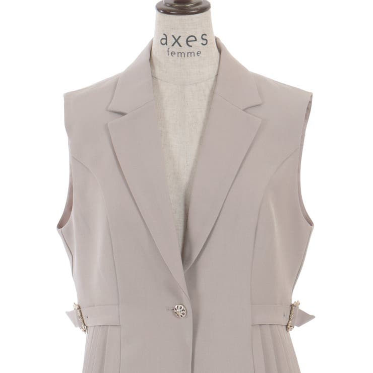 サイドプリーツベスト | axes femme | 詳細画像23 