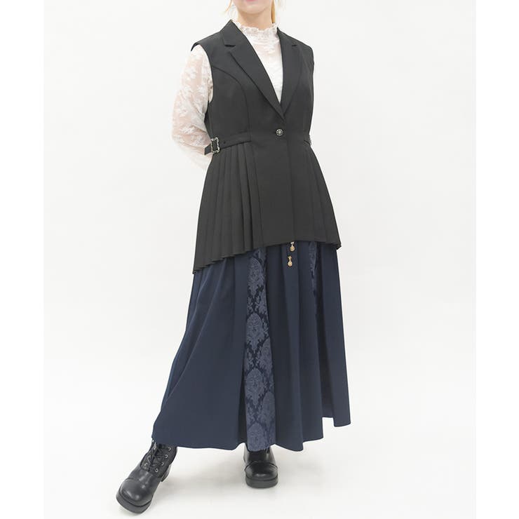 サイドプリーツベスト | axes femme | 詳細画像6 