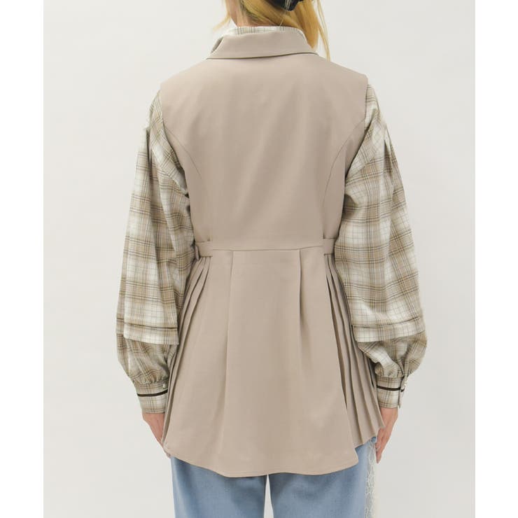 サイドプリーツベスト | axes femme | 詳細画像8 