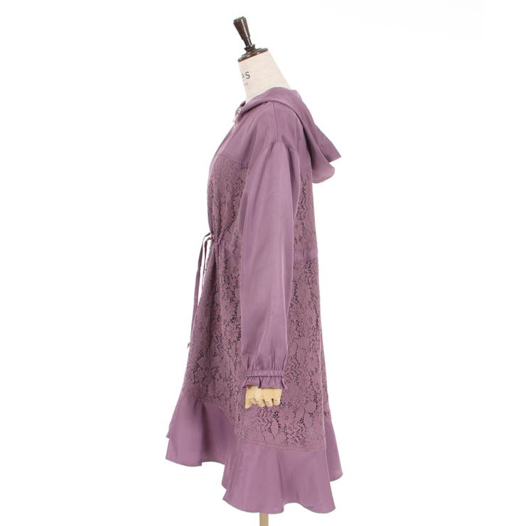 レースデザインモッズコート[品番：IGAW0002340]｜axes femme