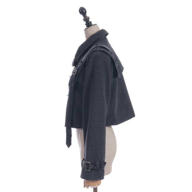 ハーネスショートコート | axes femme | 詳細画像10 