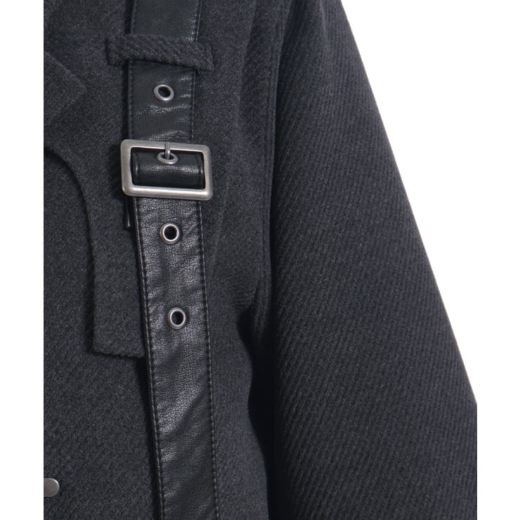 ハーネスショートコート | axes femme | 詳細画像13 