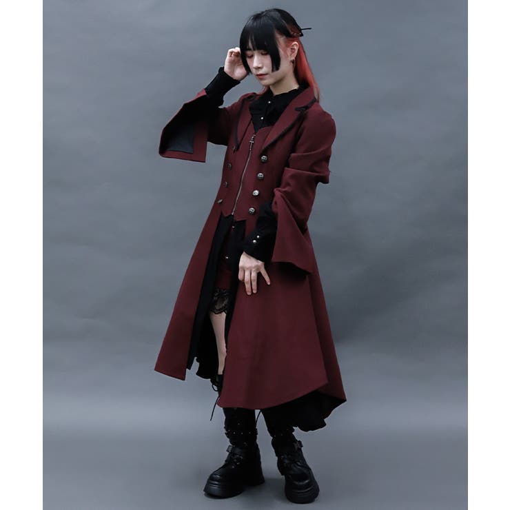 テーラー襟ロングコート | axes femme | 詳細画像10 