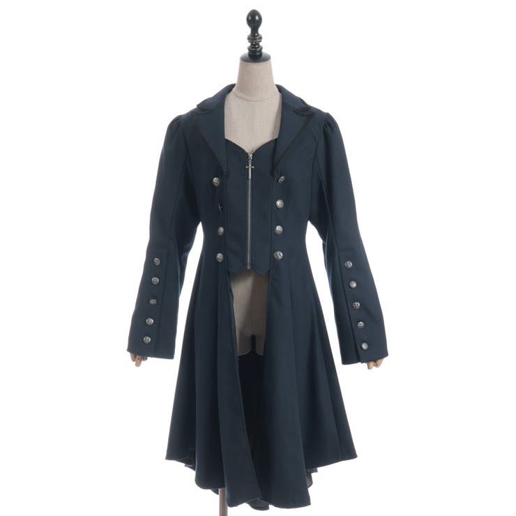 テーラー襟ロングコート | axes femme | 詳細画像14 