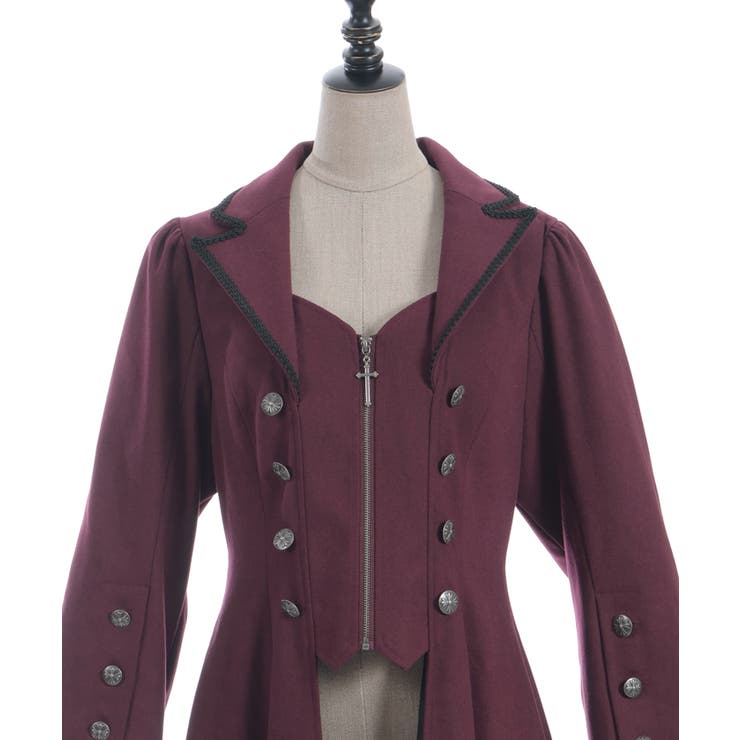 テーラー襟ロングコート | axes femme | 詳細画像29 