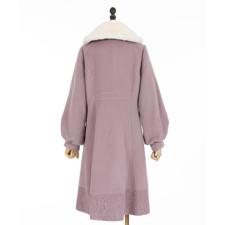 ファーティペ付ロングコート[品番：IGAW0000728]｜axes femme