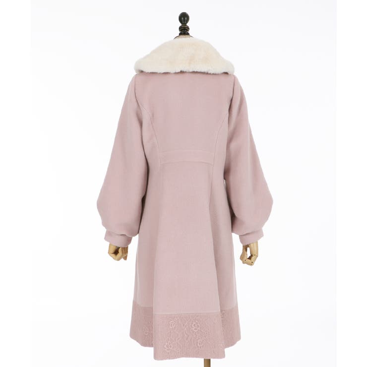 ファーティペ付ロングコート[品番：IGAW0000728]｜axes femme