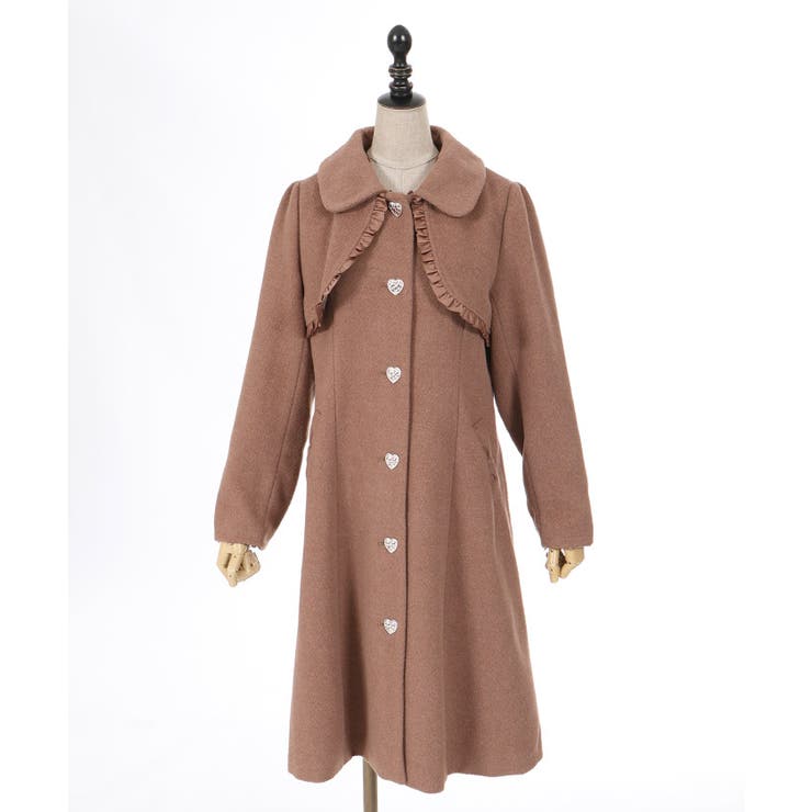 ファーティペ付ロングコート[品番：IGAW0005716]｜axes femme