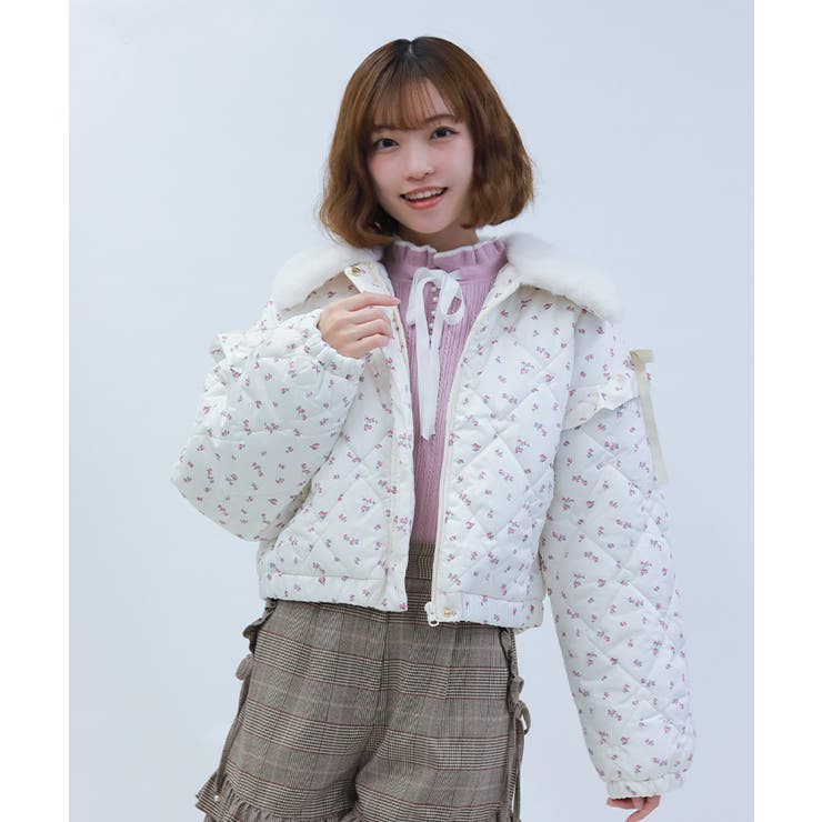 ピンク | ハートキルティングコート | axes femme