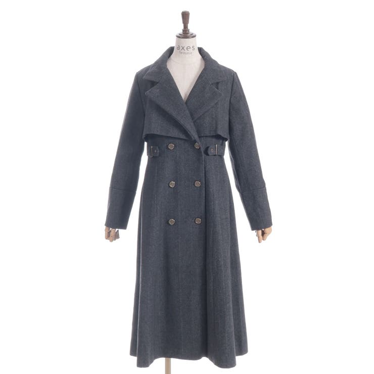 ２ＷＡＹカラーロングコート | axes femme | 詳細画像22 