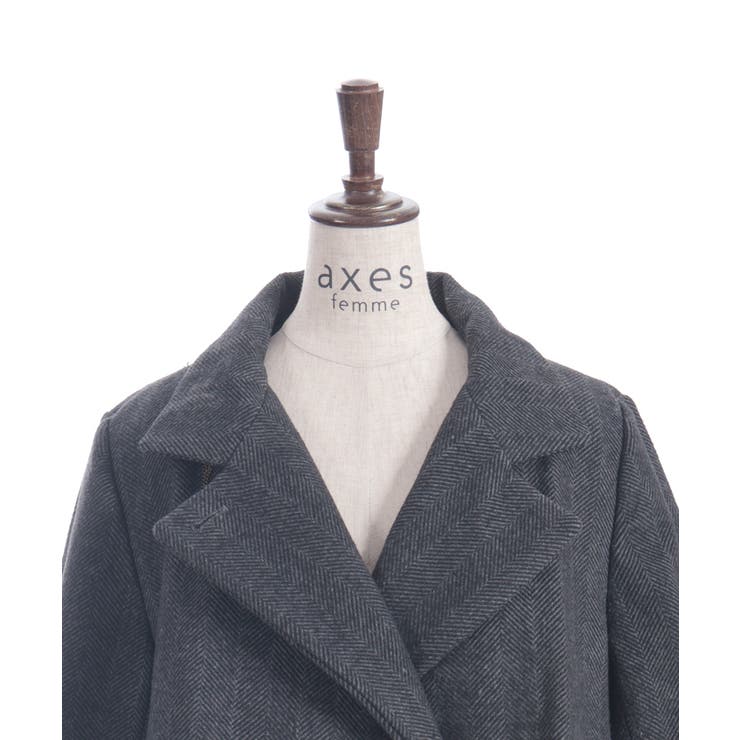 ２ＷＡＹカラーロングコート | axes femme | 詳細画像25 