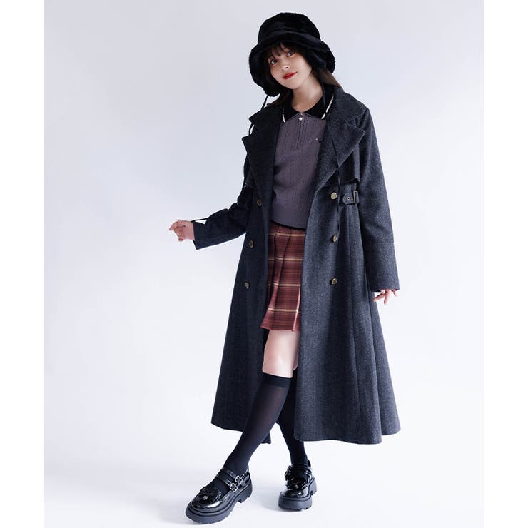 希少 09年製 ワイズ 上質 ミリタリー デザイン ロング シャツ コート 2 タフタノーカラーロングコート/洗える(ノーカラーコート) | MK MICHEL