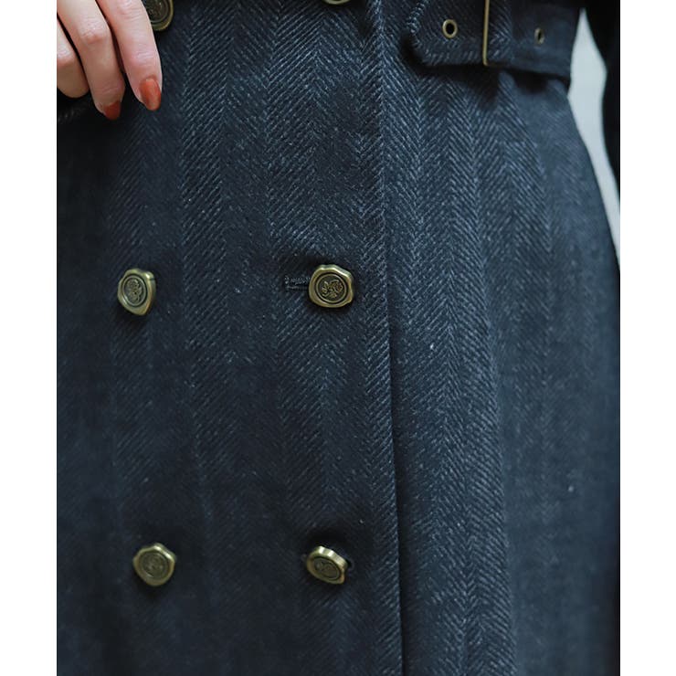 ２ＷＡＹカラーロングコート | axes femme | 詳細画像6 