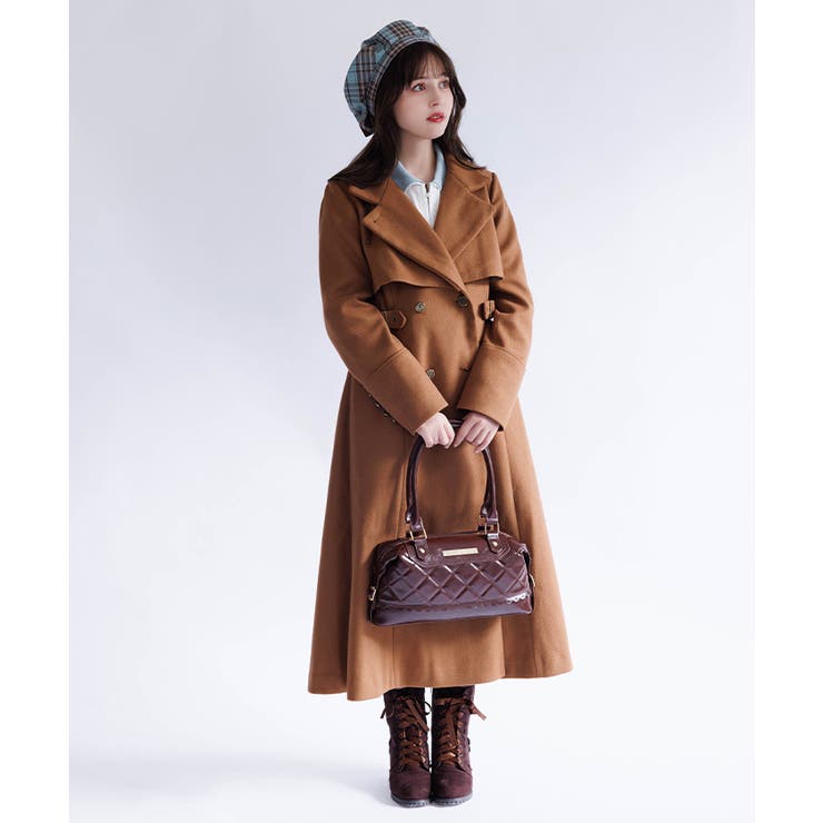 2WAYカラーロングコート[品番：IGAW0007087]｜axes femme