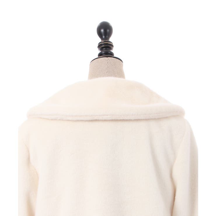 mistreass リボンファーコート ivory リボン金具ファーコート[品番：IGAW0004052]｜axes femme