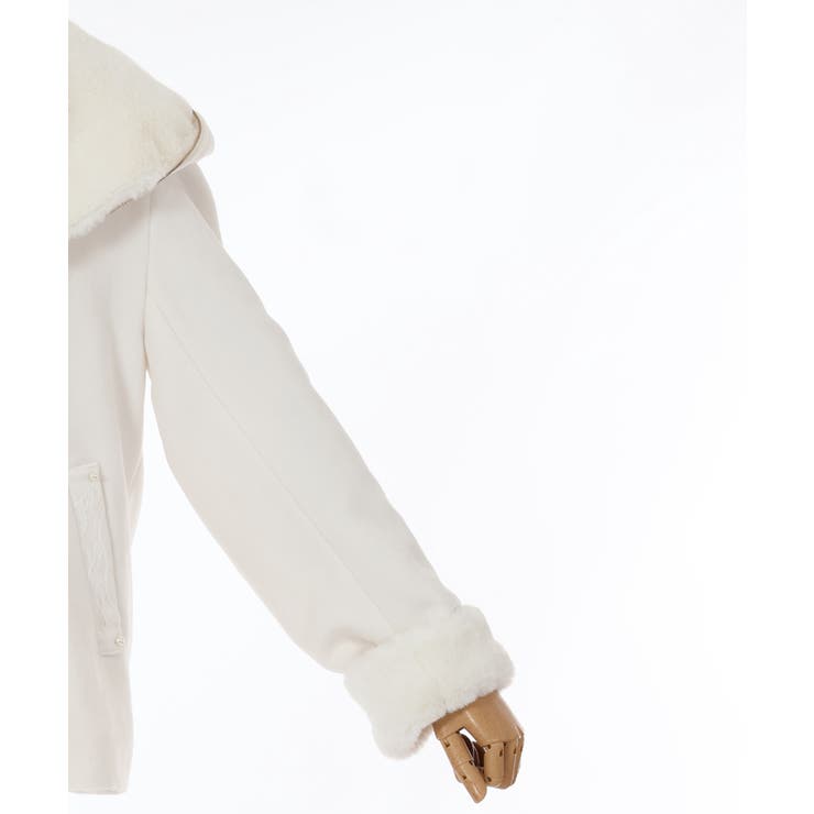 ファー付ショートコート[品番：IGAW0004241]｜axes femme（アクシーズ