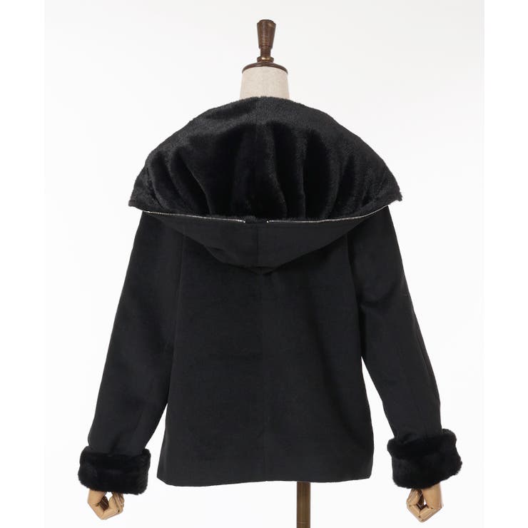 ファー付ショートコート[品番：IGAW0004241]｜axes femme（アクシーズ