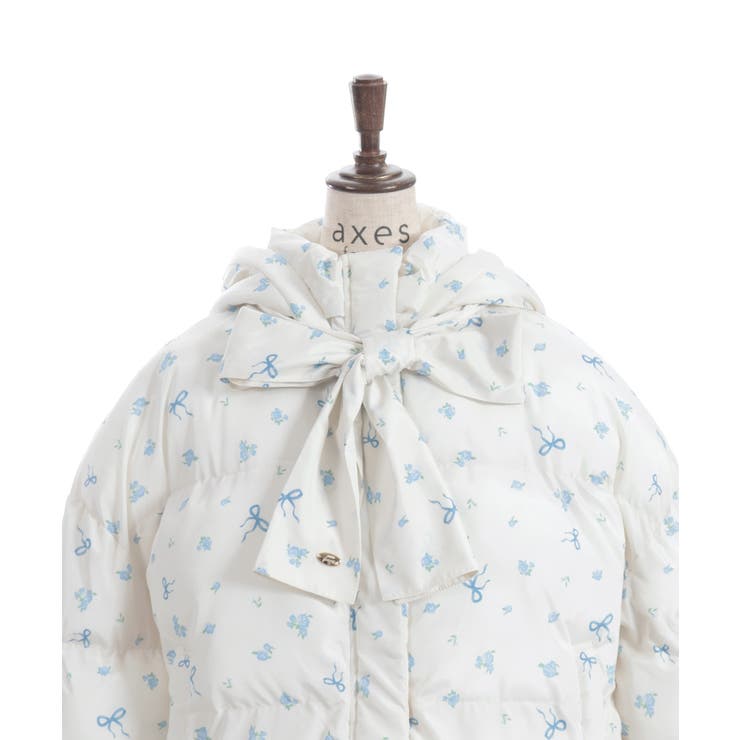 リボンセット小花柄コート | axes femme | 詳細画像18 