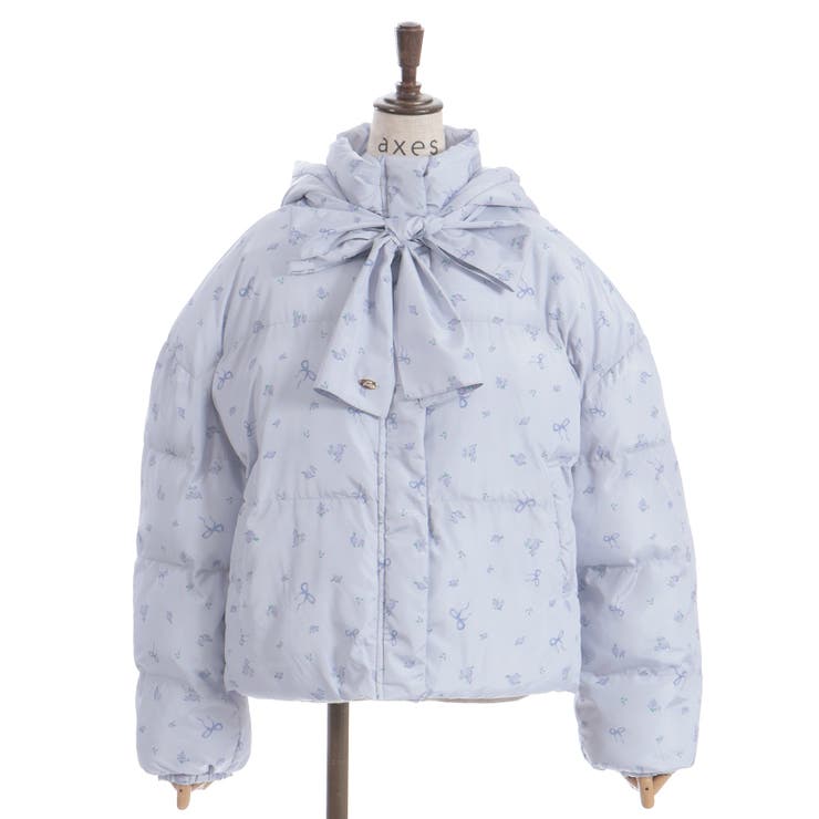 リボンセット小花柄コート | axes femme | 詳細画像4 