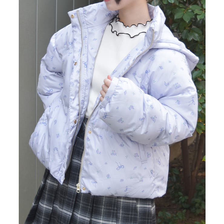 リボンセット小花柄コート | axes femme | 詳細画像5 