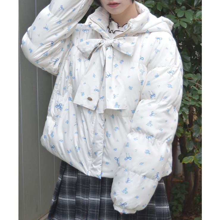 生成り | リボンセット小花柄コート | axes femme