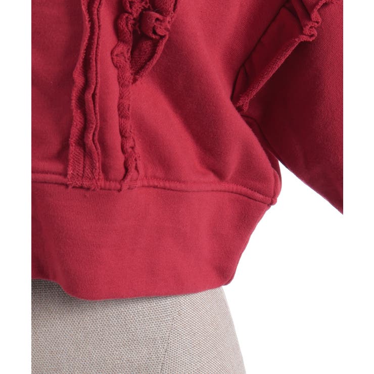 ダメージフリル裏毛カットカーディガン | axes femme | 詳細画像11 