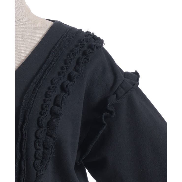 ダメージフリル裏毛カットカーディガン | axes femme | 詳細画像22 